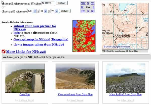 Geograph page for Carn Eige summit